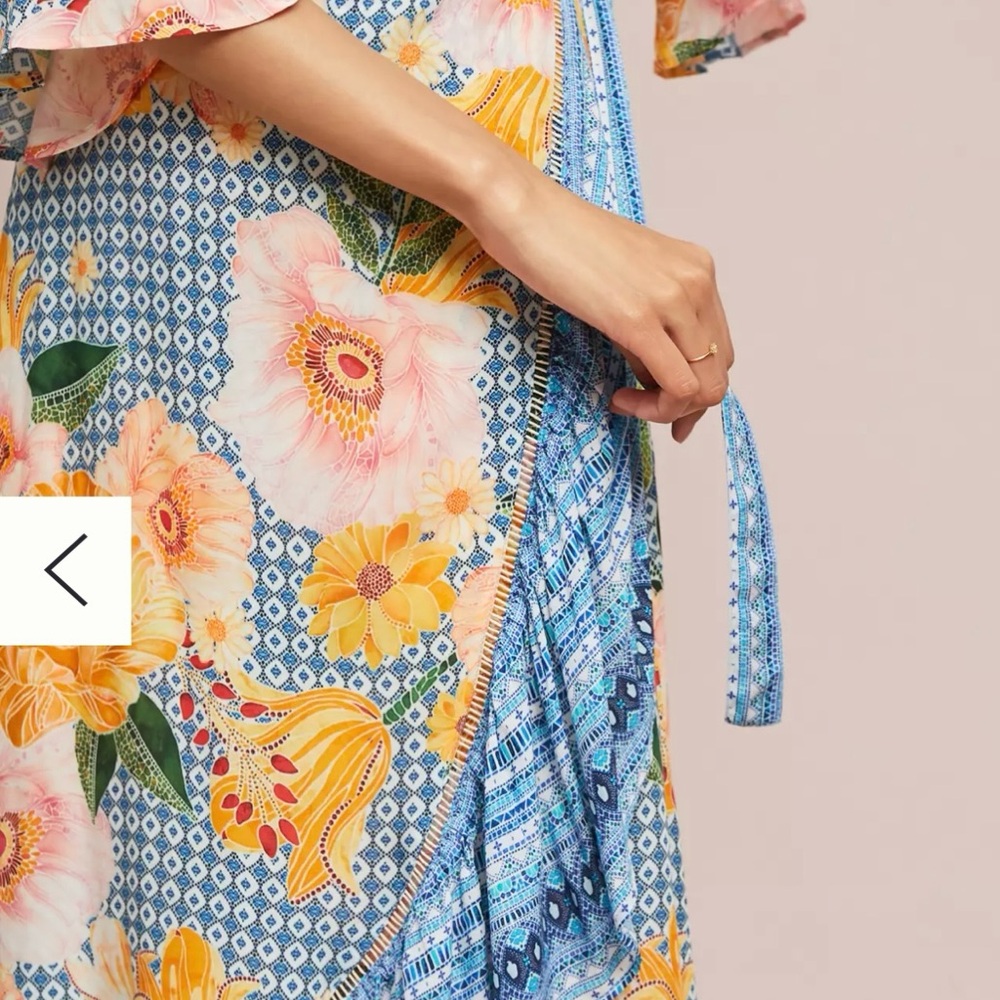 FARM Rio for Anthropologie Camila Wrap Dress - Picture 2 of 14